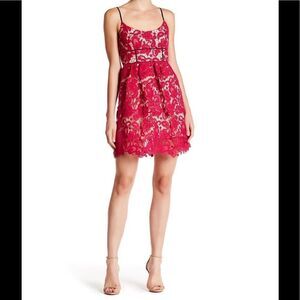 ABS Allen Schwartz New Floral Guipure Lace Dress.